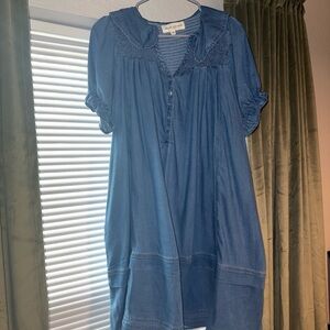 NWOT Called to Surf Brass & Roe Amelia Collar Knee Dress